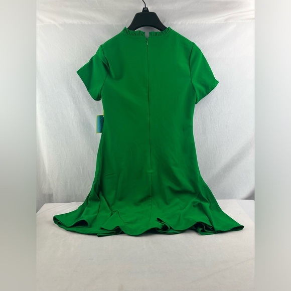 NWT CECE Womens Crepe Ruffled Trim Shift Dress - Picture 3 of 6